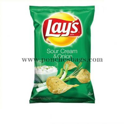 wholesale aluminium foil clear plastic potato chips bag with custom logo design printing 