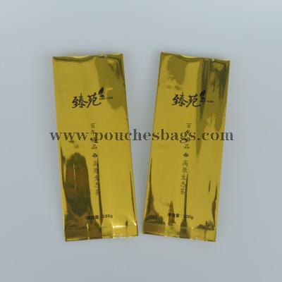 Heat seal aluminum foil custom printed tea packaging pouch empty tea bags