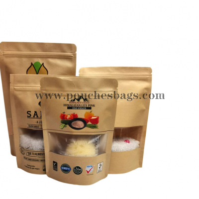 kraft food grade pouch bangkok white hemp packaging custom brown recycled zipper food paper bag with logo print