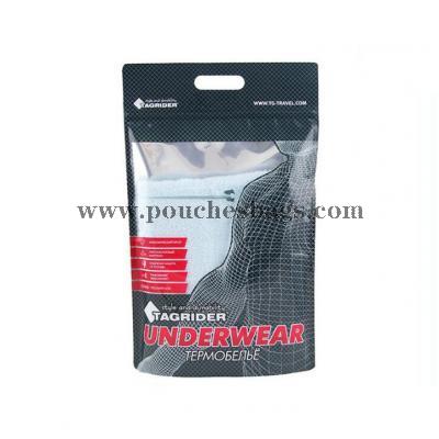 clear plastic hanger bag to pack clothes with adhesive tape