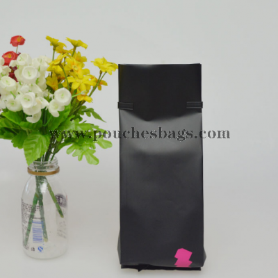 Aluminium foil side gusset flat bottom custom printed drip coffee bean packaging coffee bag with valve