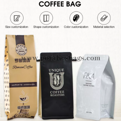 coffee in bags  with zipper and valve custom factory manufacturer